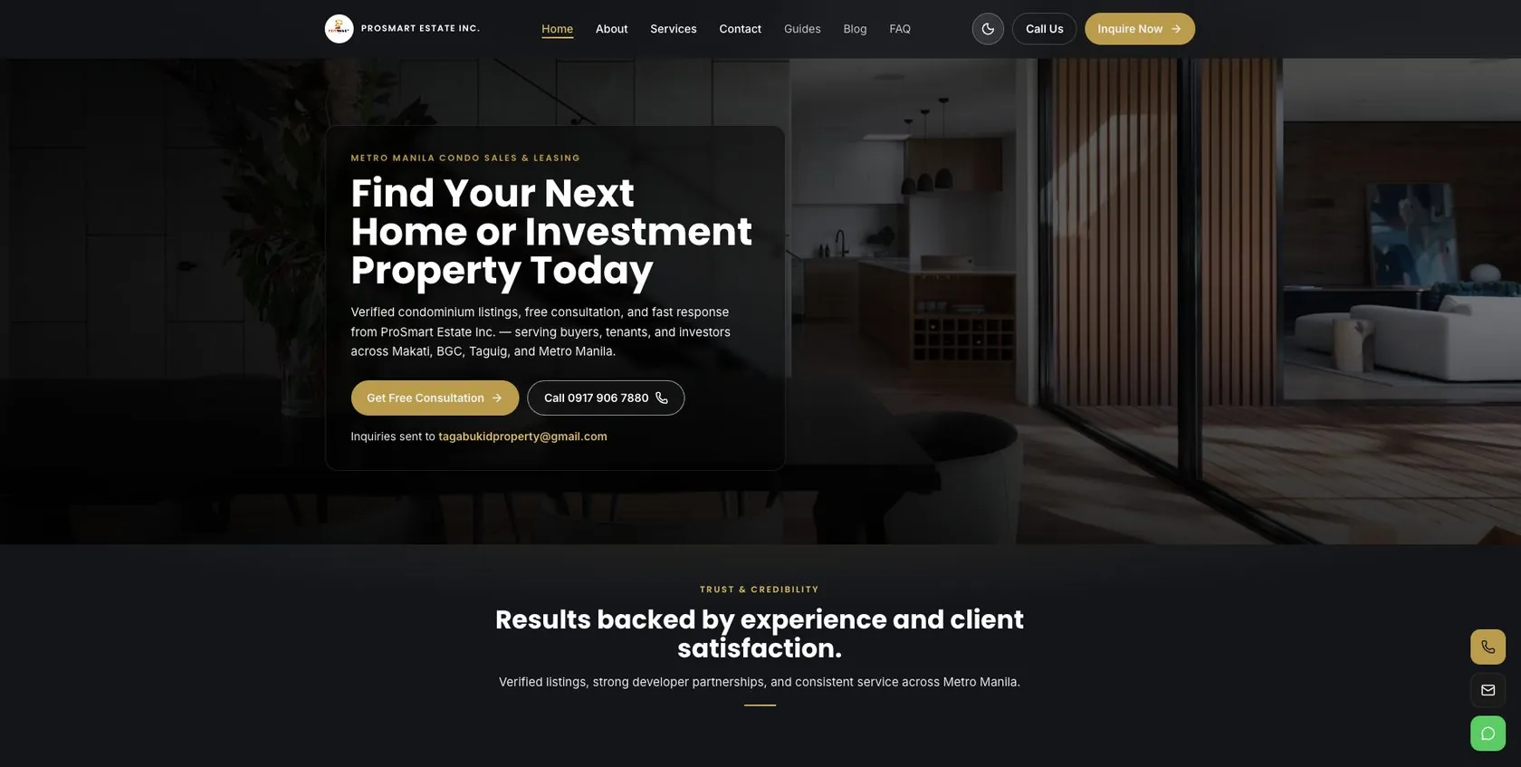 ProSmart Estate Web Platform project screenshot