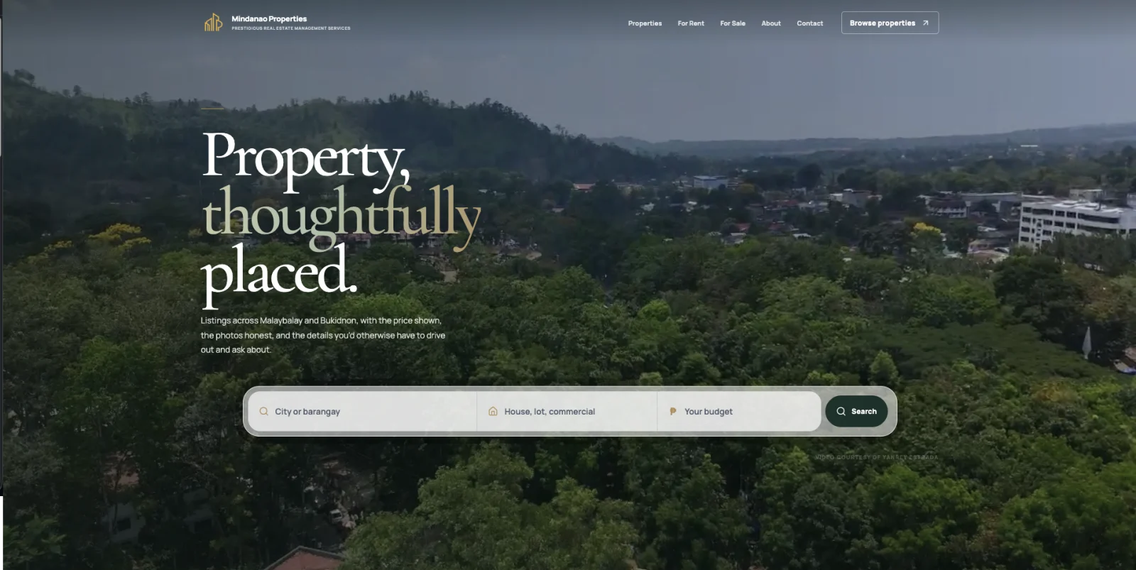 Mindanao Properties by Prestigious Real Estate Management Services project screenshot